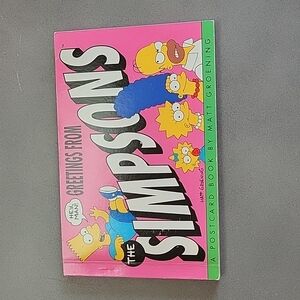 Greetings From The Simpsons A Postcard Book by Matt Groening 1990